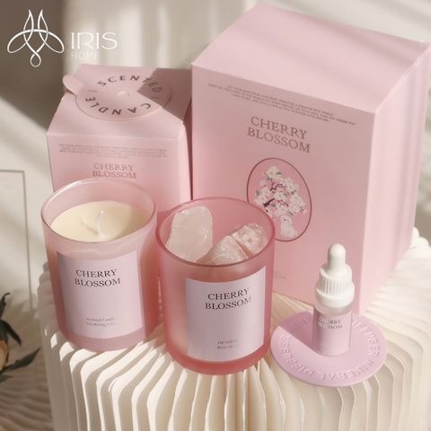 Cốc nến thơm thuỷ tinh mờ sáp thơm đậu nành