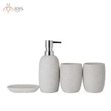 Bộ đồ dùng nhà tắm 4 chi tiết màu xám