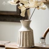 Bình cổ thắt miệng loe hoạ tiết sọc thân