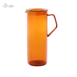 Bộ bình cốc nước thuỷ tinh cam nâu hãng Kinto - Nhật Bản