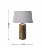 đèn bàn họa tiết lông chim