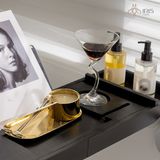 Giá gác bồn tắm bằng gỗ sơn đen