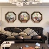 Tranh canvas khung nhựa PS hình bát giác