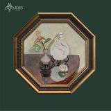 Tranh canvas khung nhựa PS hình bát giác