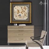 Tranh canvas khung nhựa PS sơn đen ánh đồng