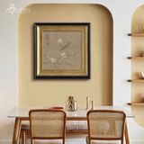 Tranh canvas khung nhựa PS sơn đen vàng