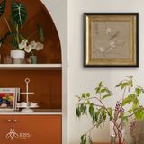 Tranh canvas khung nhựa PS sơn đen vàng