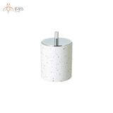 Bộ đồ dùng nhà tắm đá marble hoạ tiết terazzo trắng