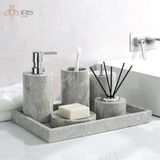 Tên: Bộ đồ dùng nhà tắm đá marble xám