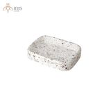Bộ đồ dùng nhà tắm đá terrazzo trắng vân vàng cam
