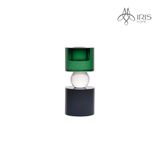 Chân nến thủy tinh khối màu đa sắc