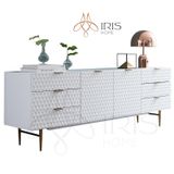 Kệ tivi 8 ngăn sơn bóng