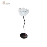 Đèn ngoài trời tạo hình bông sen nở bằng resin