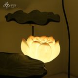 Đèn ngoài trời tạo hình bông sen nụ bằng resin