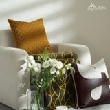 Gối đan màu vàng nghệ