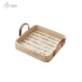 Khay đựng mây đan lòng khảm trai