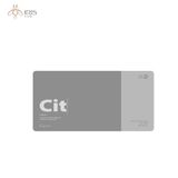 Khăn tắm màu xám in chữ