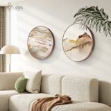 Tranh canvas hoạ tiết ngọn núi