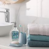 Lọ dựng gel thuỷ tinh chi tiết trang trí mosaic 500ml