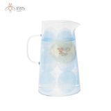 Bộ bình cốc thuỷ tinh chịu nhiệt hoạ tiết bông tuyết