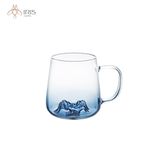 Bộ bình nước thuỷ tinh chịu nhiệt, grandient xanh