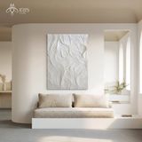 Tranh treo tường sơn dầu hoạ tiết lượn sóng