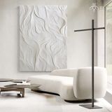 Tranh treo tường sơn dầu hoạ tiết lượn sóng