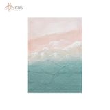 Tranh treo tường sơn dầu  biển hồng