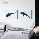 Tranh in treo tường hoạ tiết sinh vật biển