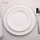 Bộ bát đĩa sứ xương viền bạc Imperialondon