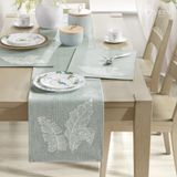 Lót đĩa ăn sợi tổng hợp hoạ tiết lá