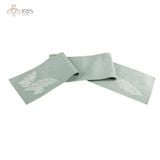 Khăn trải giữa bàn vải dệt hoạ tiết lá