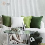 Gối vải nhung màu xanh cedar