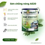  Sơn chống nóng giảm nhiệt độ Mái tôn và Tường nhà AE20-5 sao 