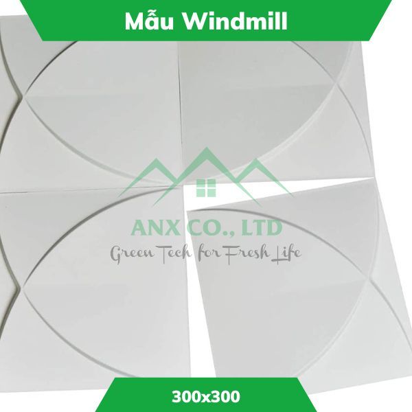  Mẫu Windmill - Tấm ốp tường 3D sợi tre 