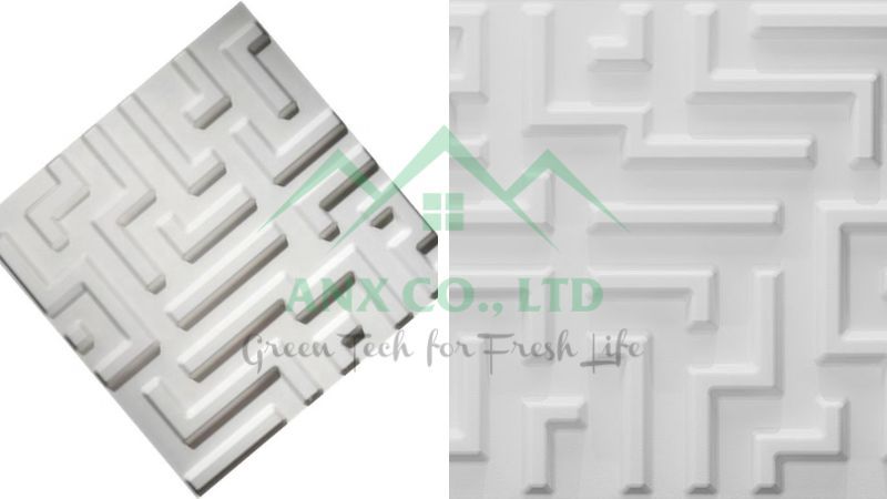  Mẫu Maze - Tấm ốp tường 3D sợi tre 