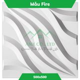  Mẫu Fire  - Tấm ốp tường 3D sợi tre 