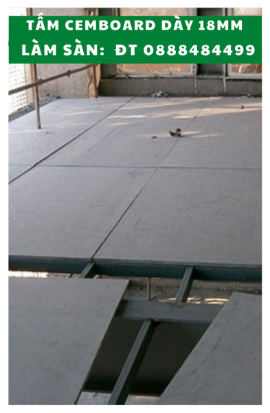 Tấm Lót Sàn Xi Măng Cemboard X2 dày 14mm-24mm 