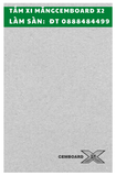  Tấm Lót Sàn Xi Măng Cemboard X2 dày 14mm 