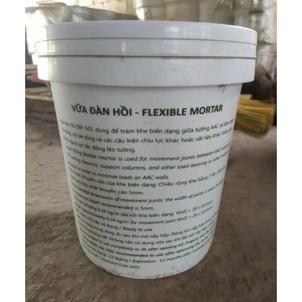  Vữa Đàn Hồi EBF-501 Trám Trét Khe Hở Vết Nứt Của Tường Xây 
