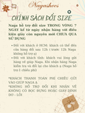  DÉP ĐẾ BỆT NAGASHOES QUAI CHÉO MŨI VUÔNG  NAD341 