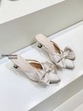  DÉP SỤC NAGASHOES VẢI LỤA ĐÍNH NƠ BẢN TO  7P NAD339 