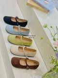  GIÀY BÚP BÊ NAGASHOES DA LỘN BASIC QUAI NGANG  NAB115 