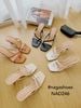 DÉP NAGASHOES MŨI VUÔNG ĐAN CHÉO XỎ NGÓN 7P NAD246