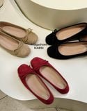  GIÀY BÚP BÊ NAGASHOES DA LỘN ĐÍNH NƠ ĐẾ BỆT NAB94 