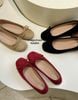 GIÀY BÚP BÊ NAGASHOES DA LỘN ĐÍNH NƠ ĐẾ BỆT NAB94