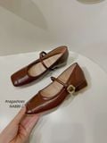  GIÀY BÚP BÊ NAGASHOES MŨI VUÔNG PHỐI KHÓA 3P NAB86 
