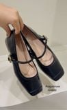  GIÀY BÚP BÊ NAGASHOES MŨI VUÔNG PHỐI KHÓA 3P NAB86 