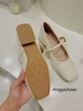  GIÀY BÚP BÊ NAGASHOES MŨI VUÔNG PHỐI KHÓA 3P NAB86 