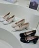 CAO GÓT MARY JANE  NAGASHOES  DA BÓNG PHỐI NGỌC  6P NAC289